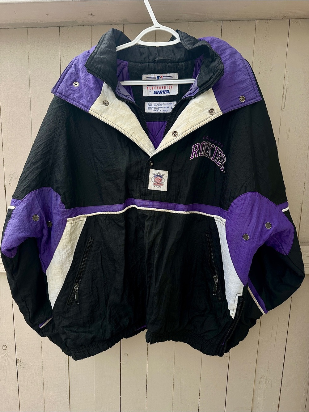 Vintage 90s Starter Colorado Rockies MLB